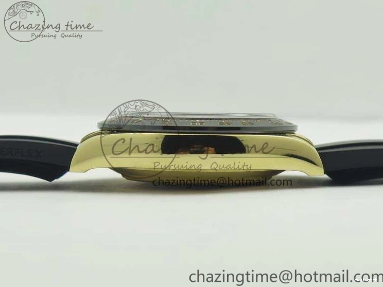 Daytona 1:1 Clone 116518 LN YG Dial Best Black ARF Rubber A4130 On Strap Super Edition 0303